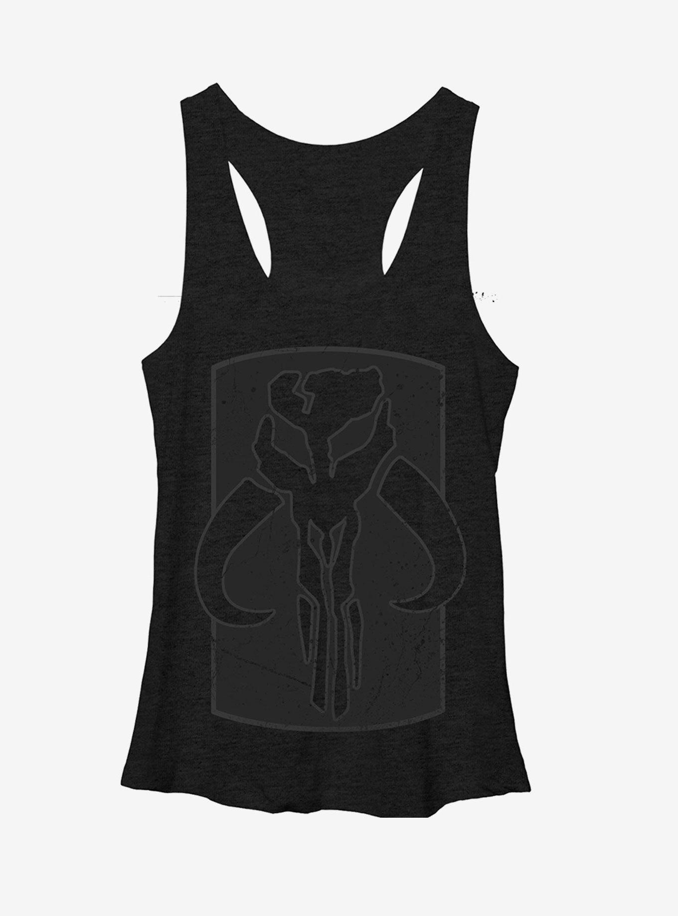 Star Wars Mandalore Logo Womens Tank, BLK HTR, hi-res