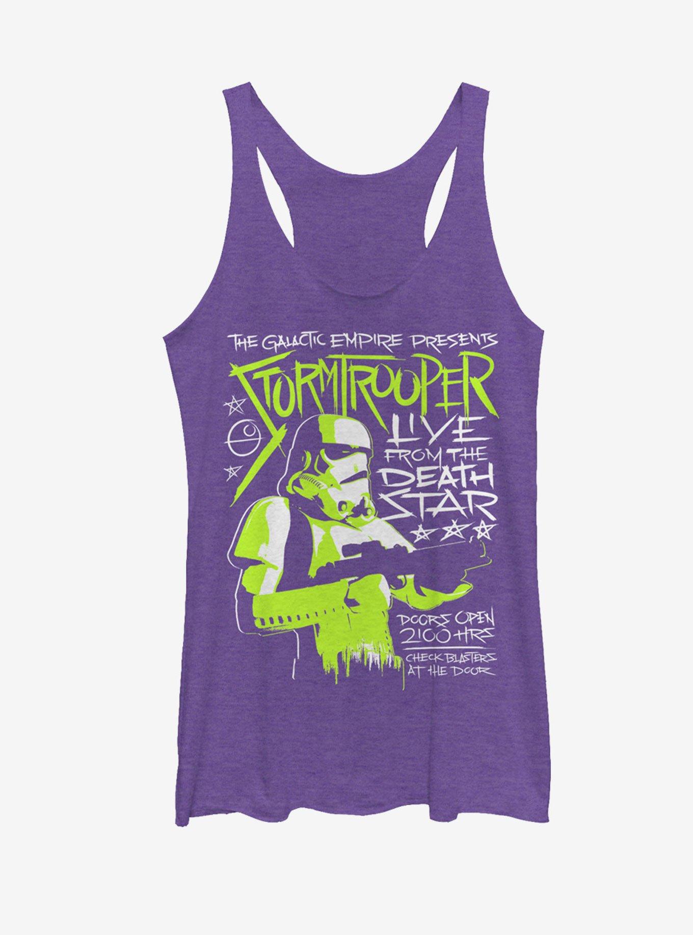 Star Wars Stormtrooper Concert Poster Womens Tank, PUR HTR, hi-res