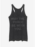Star Wars The Force is With You Womens Tank, BLK HTR, hi-res