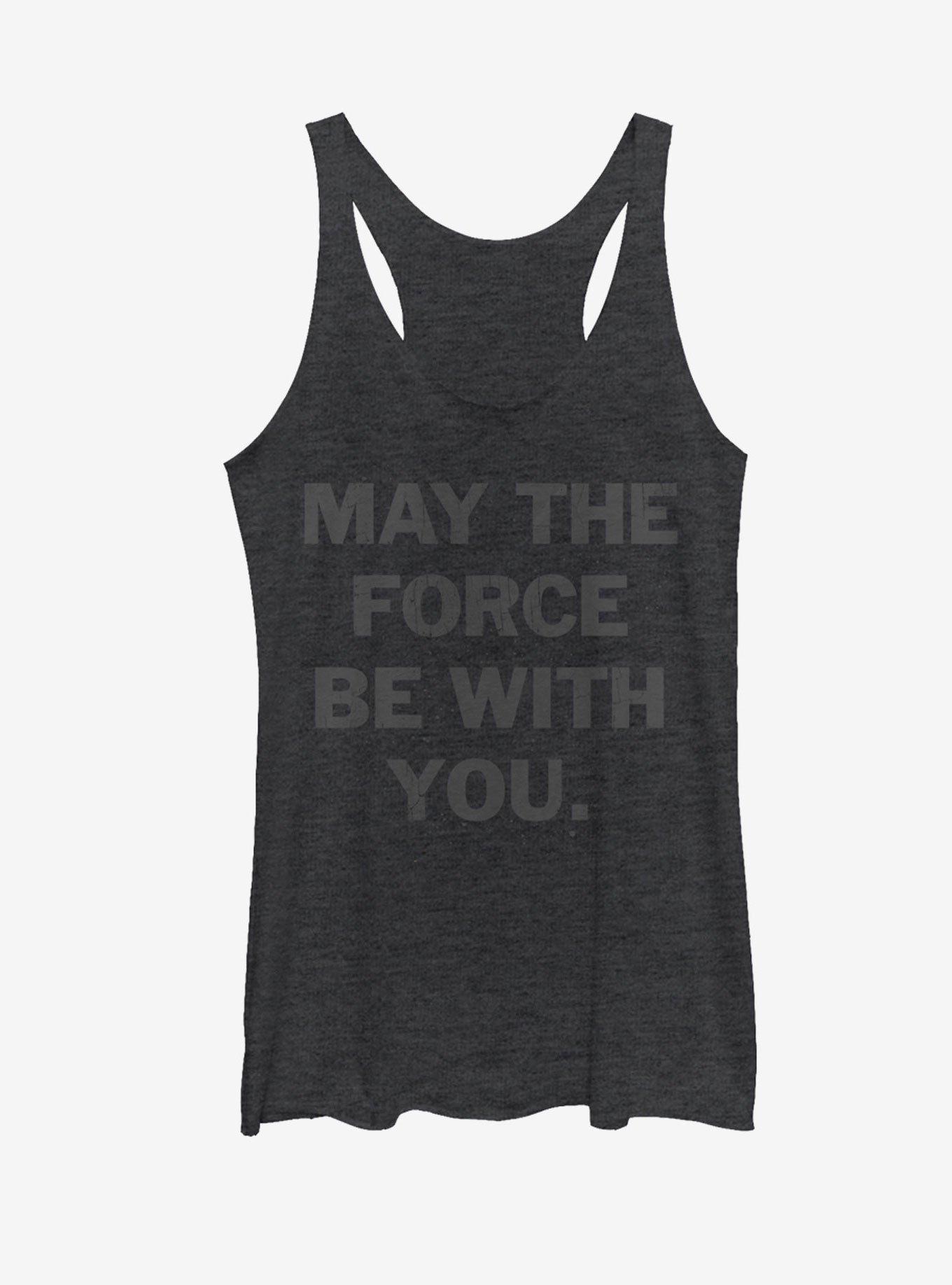 Star Wars The Force is With You Womens Tank, BLK HTR, hi-res