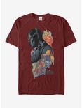 Marvel Black Panther 2018 Artistic Pattern T-Shirt, CARDINAL, hi-res