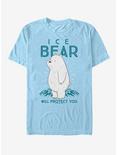 We Bare Bears Ice Bear Will Protect You T-Shirt, LT BLUE, hi-res
