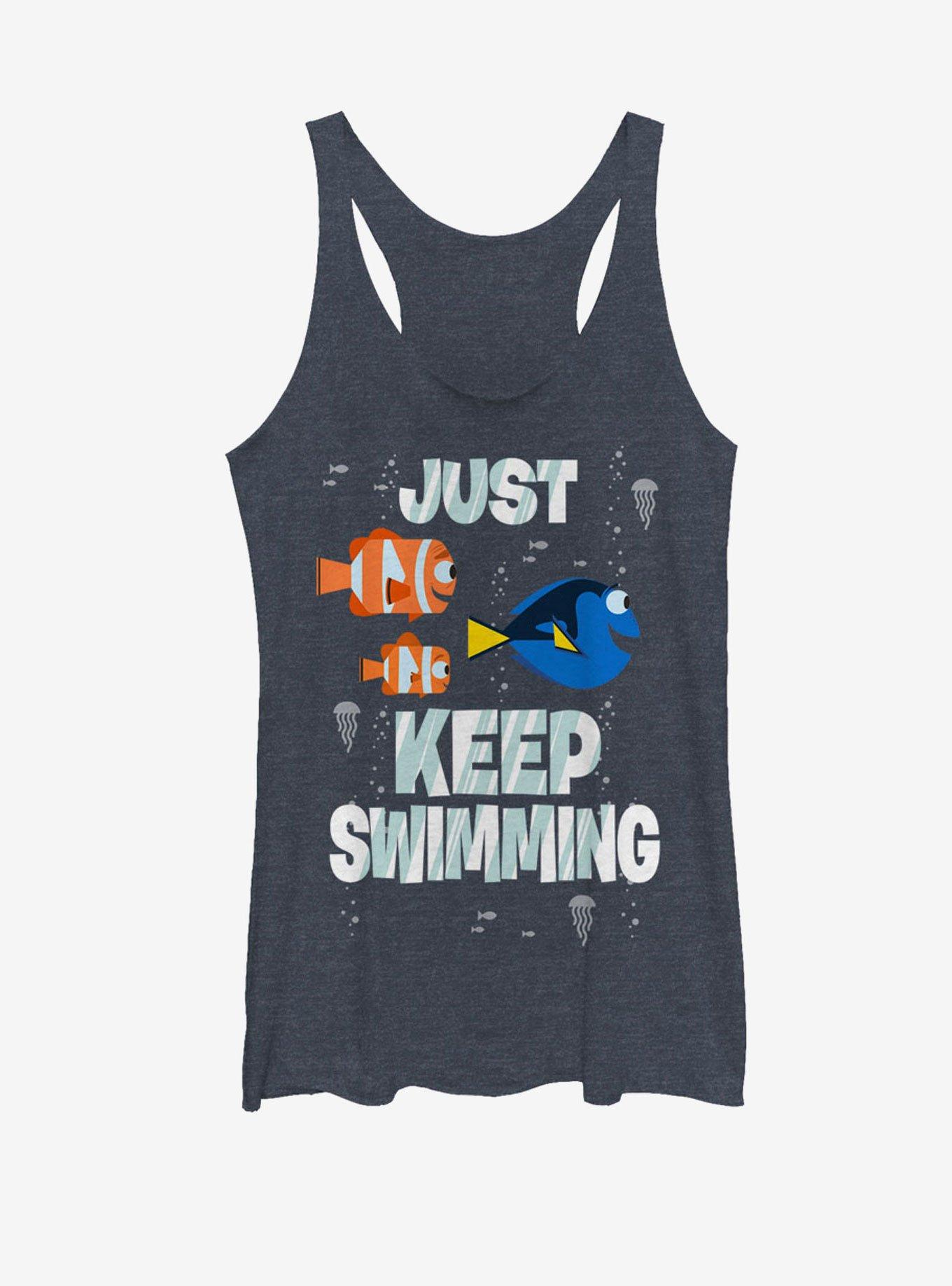 Disney Pixar Finding Nemo Just Keep Swimming Womens Tank, , hi-res