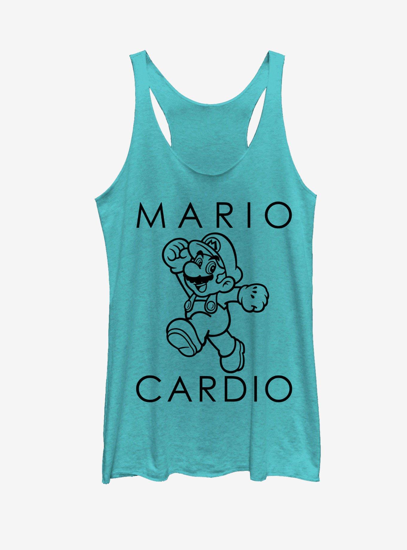 Nintendo Mario Cardio Womens Tank, TAHI BLUE, hi-res