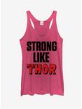 Marvel Strong Like Thor Womens Tank, PINK HTR, hi-res