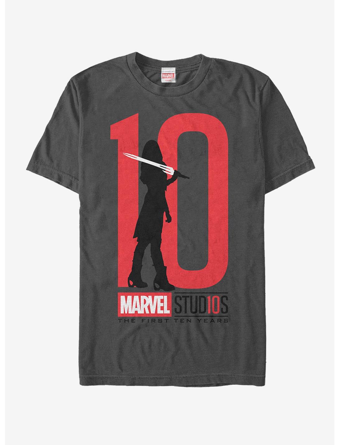 Marvel 10 Anniversary Gamora T-Shirt, CHARCOAL, hi-res