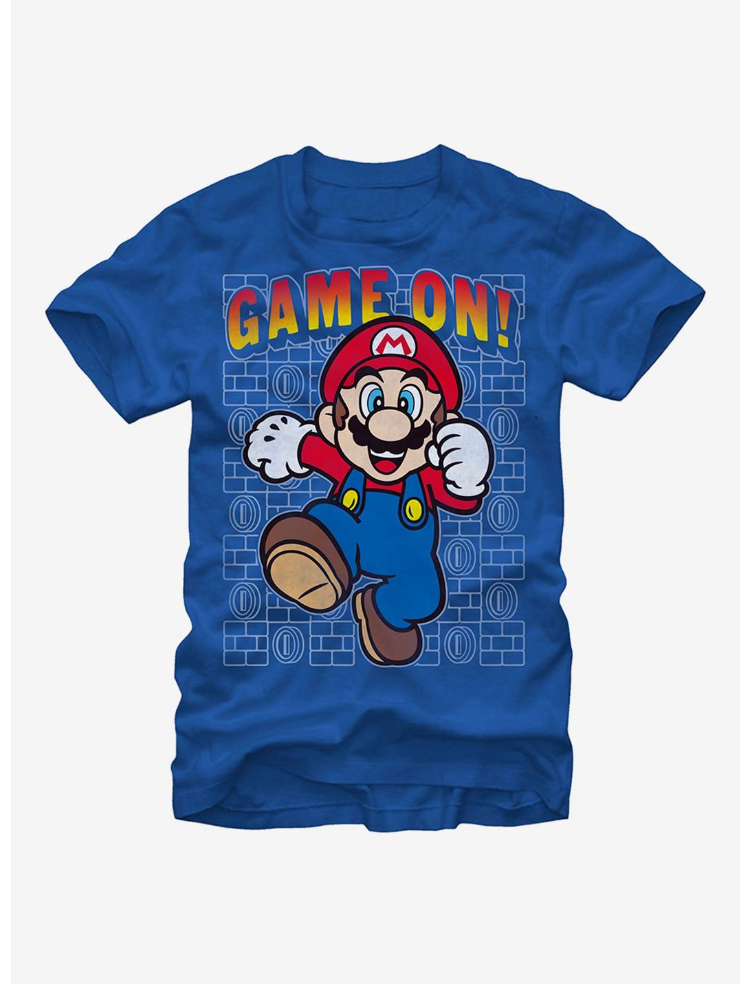 Nintendo Game On T-Shirt, ROYAL, hi-res