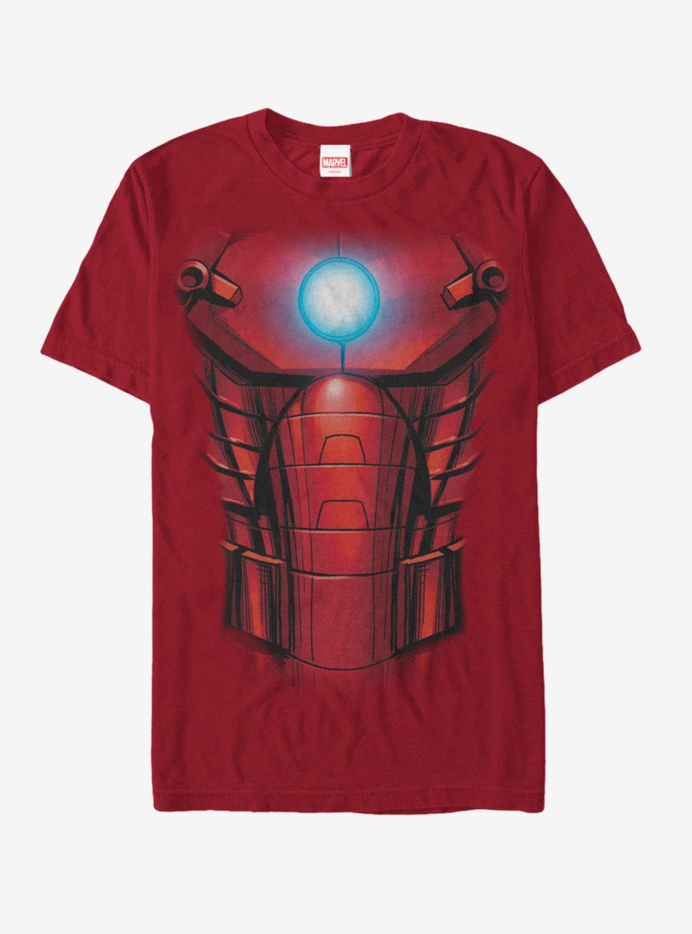 Marvel Iron Man Arc Reactor Costume T-Shirt - RED | BoxLunch