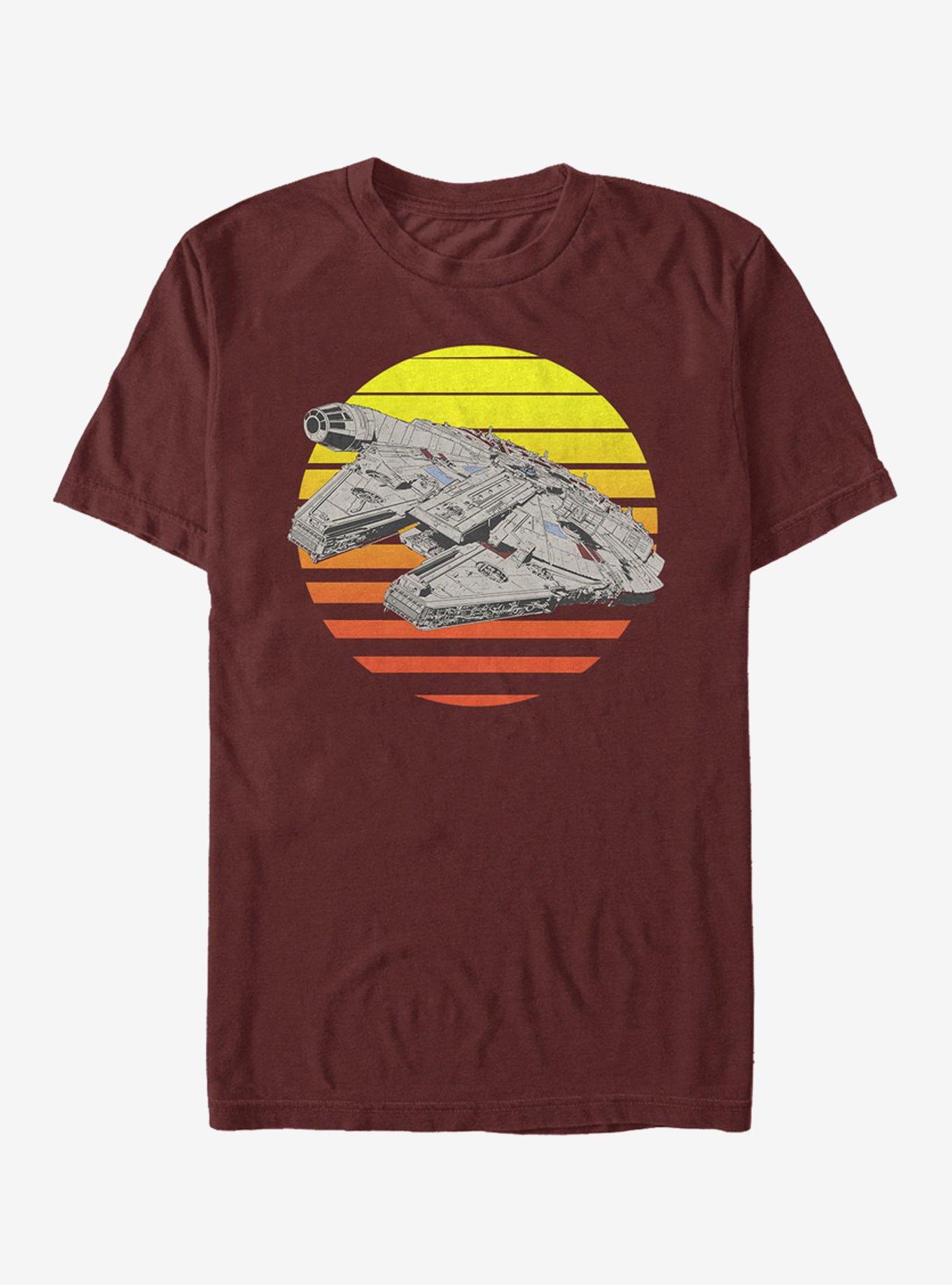 Star Wars Millennium Falcon Sunset T-Shirt, , hi-res