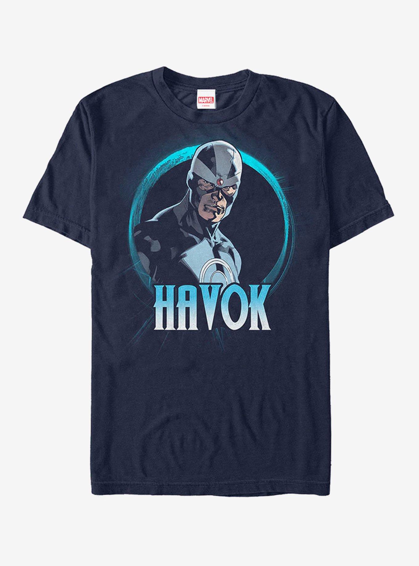 Marvel X-Men Havok Circle T-Shirt, NAVY, hi-res