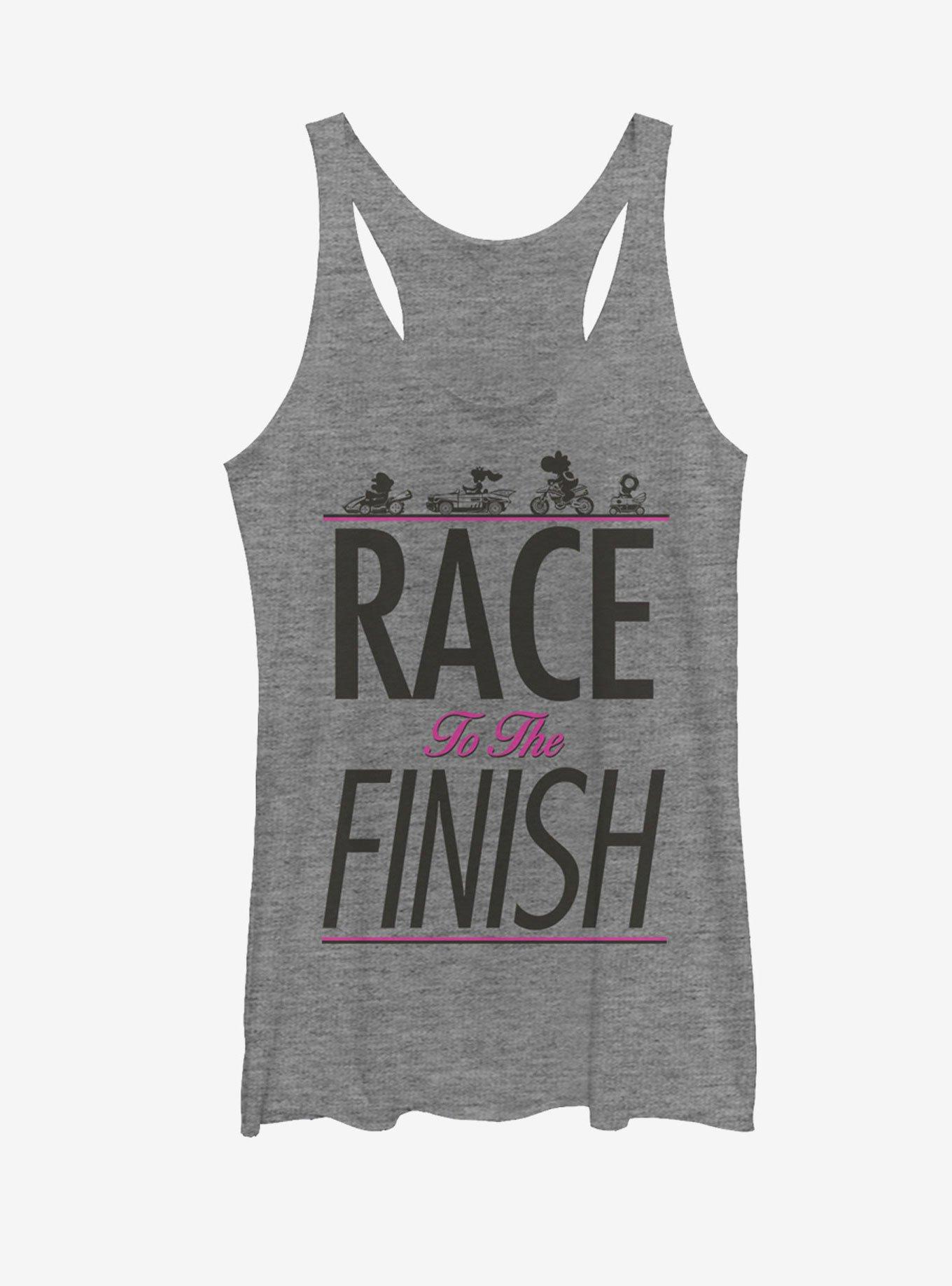 Nintendo Mario Kart Race to the Finish Womens Tank, GRAY HTR, hi-res