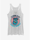 Disney Monster's Inc Sulley Scaring is My Favorite Workout Womens Tank, WHITE HTR, hi-res