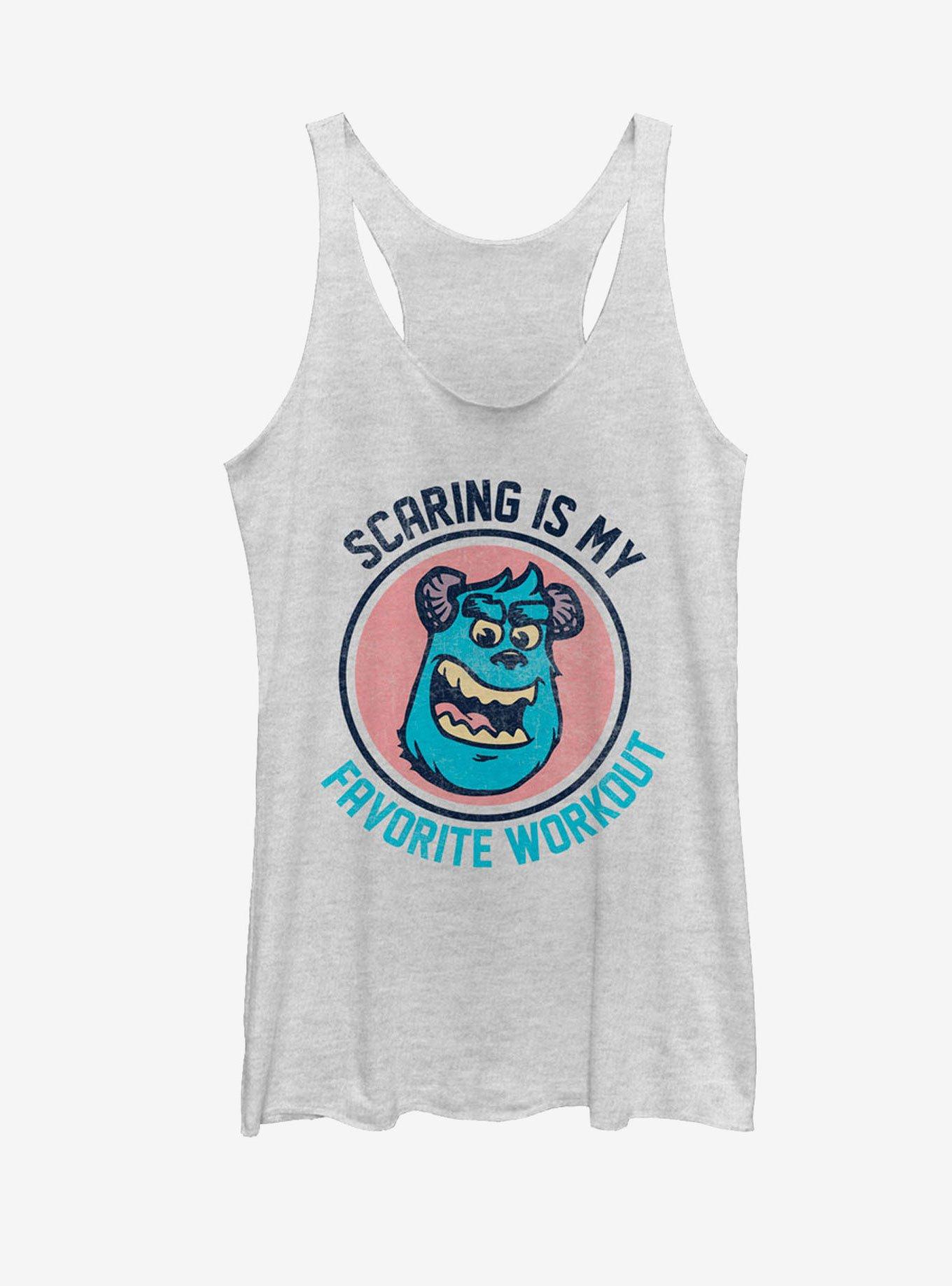 Disney Monster's Inc Sulley Scaring is My Favorite Workout Womens Tank, , hi-res