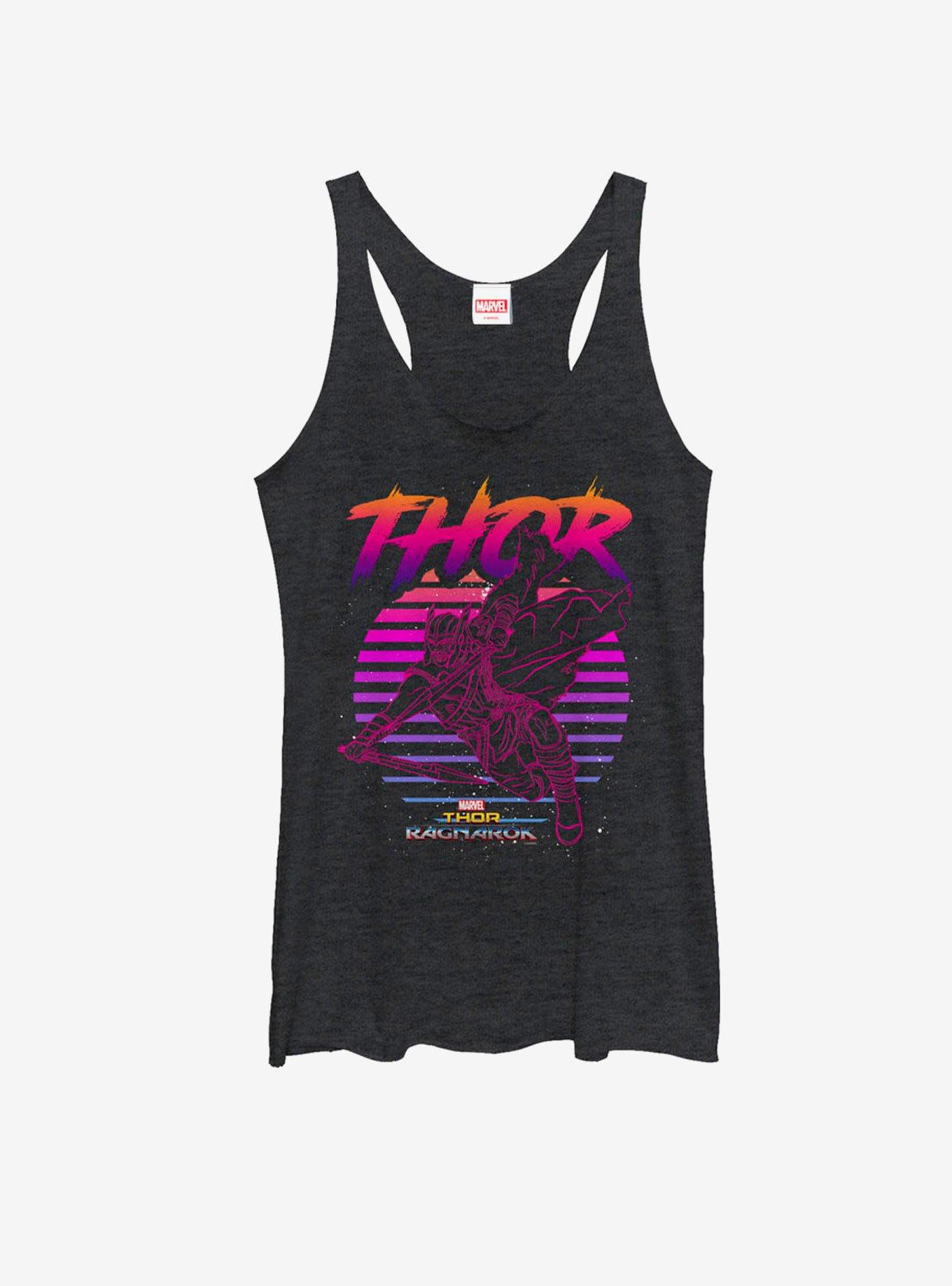 Marvel Thor: Ragnarok Retro Womens Tank, BLK HTR, hi-res