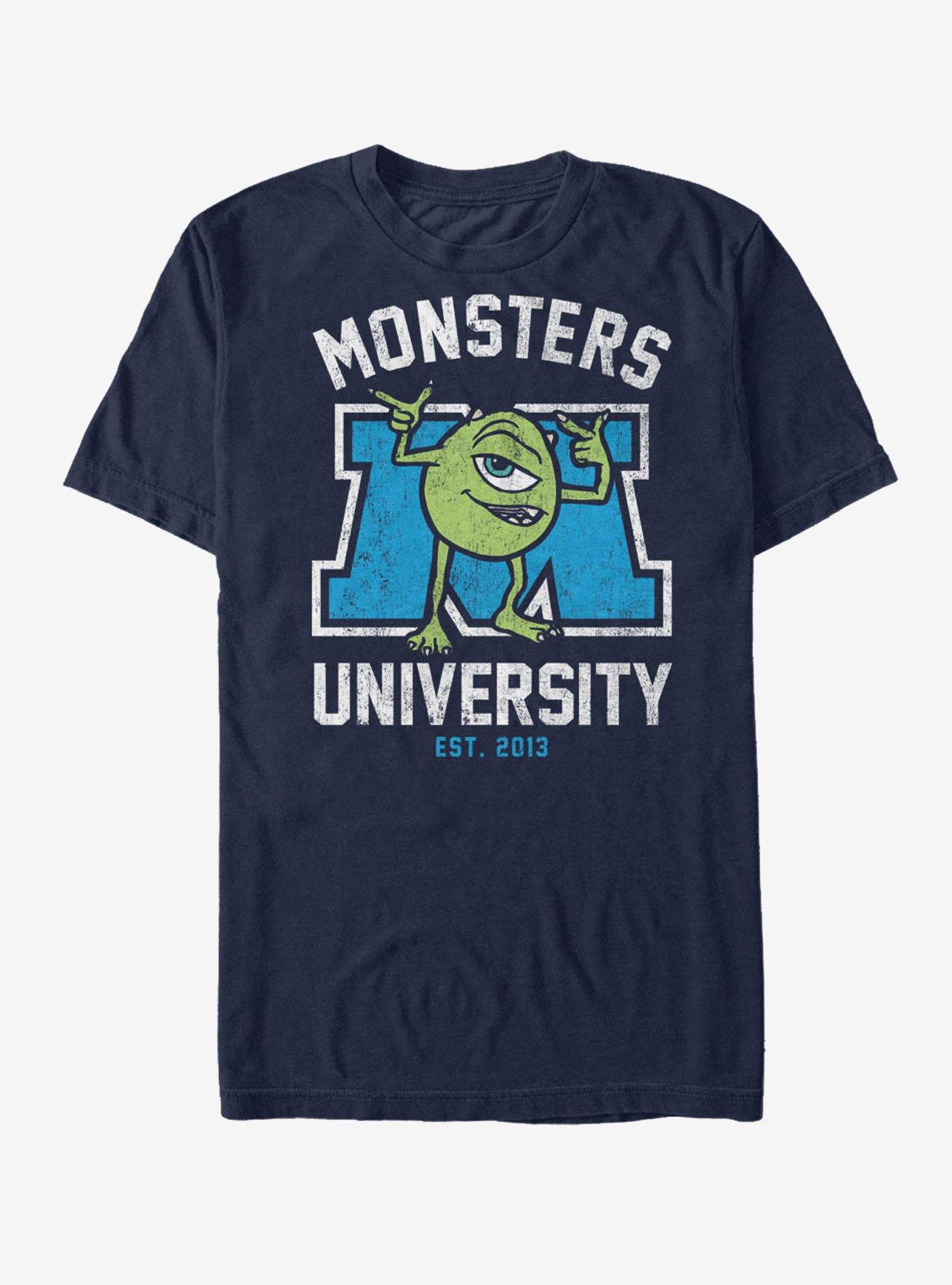 Disney Monster's Inc Cartoon Mike T-Shirt, NAVY, hi-res