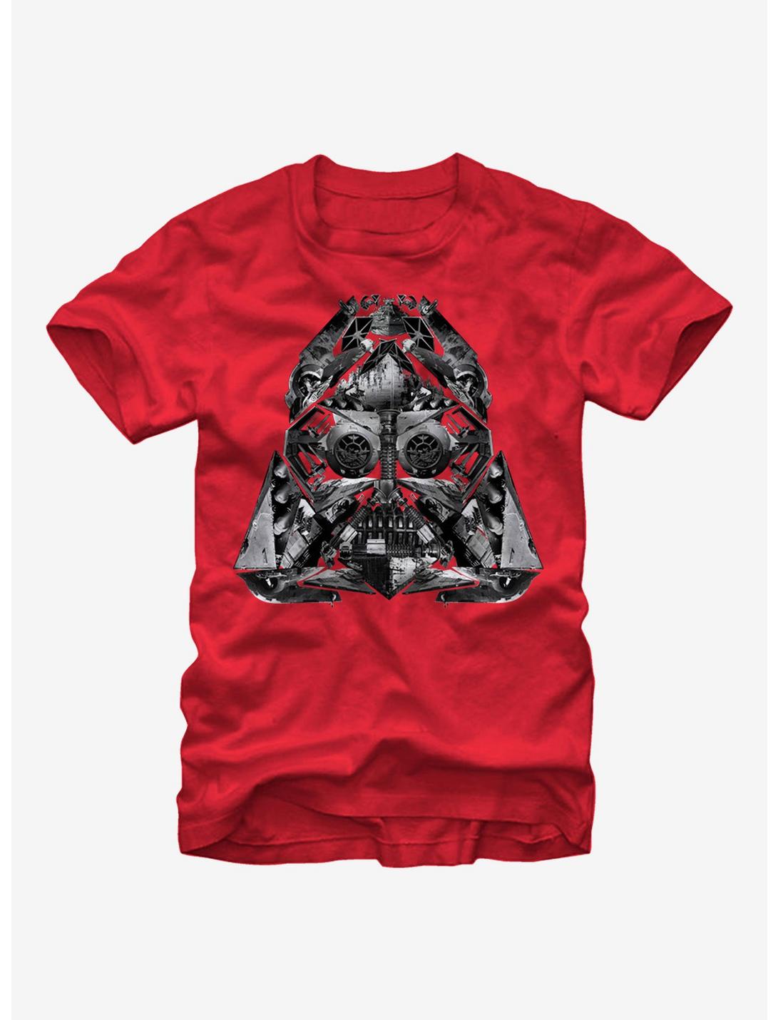 Plus Size Star Wars Starfighter Vader Helmet T-Shirt, RED, hi-res