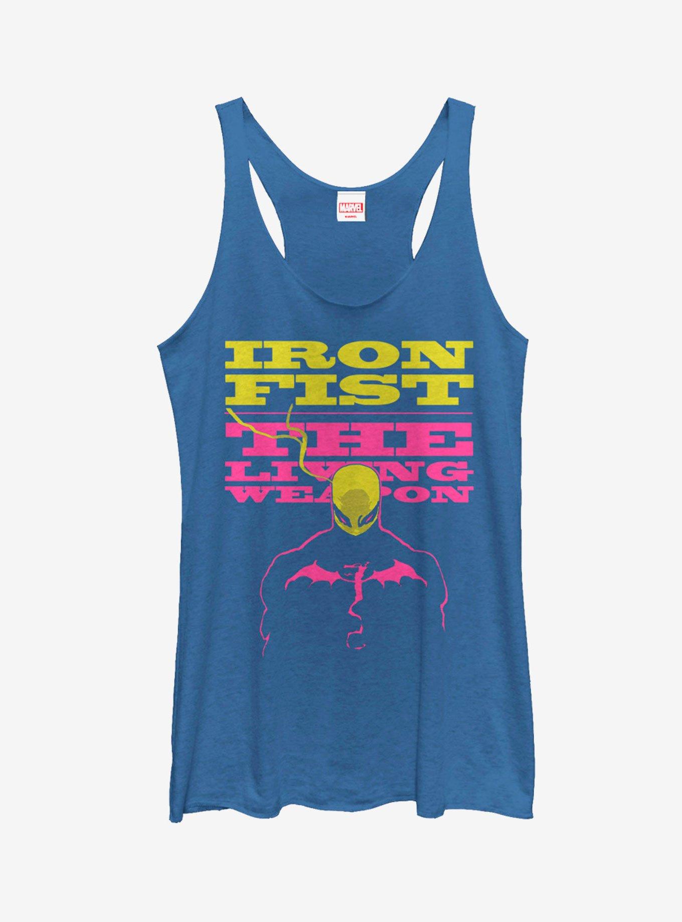 Marvel Iron Fist Living Weapon Womens Tank - BLUE | BoxLunch