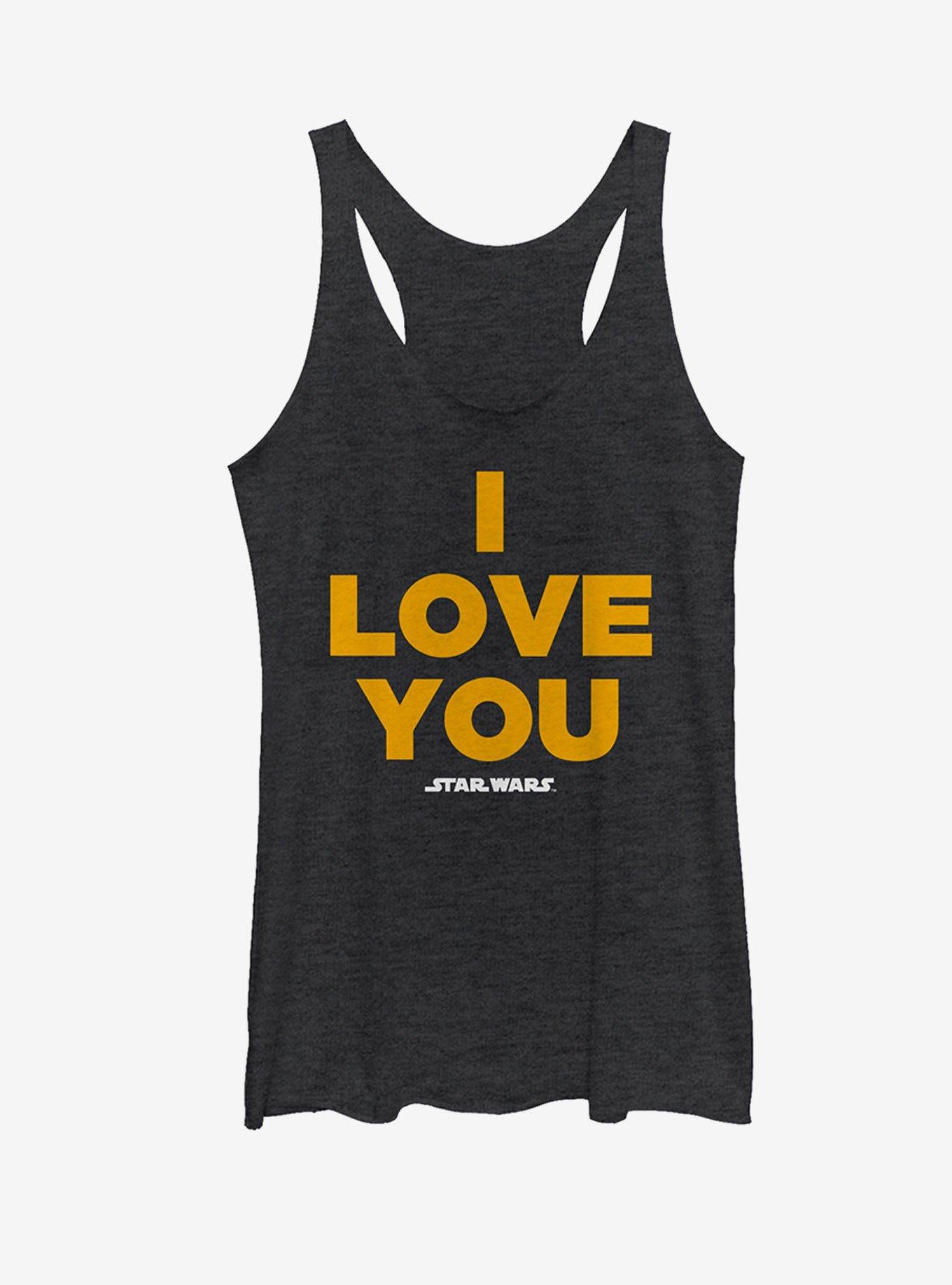 Star Wars Princess Leia I Love You Womens Tank, , hi-res