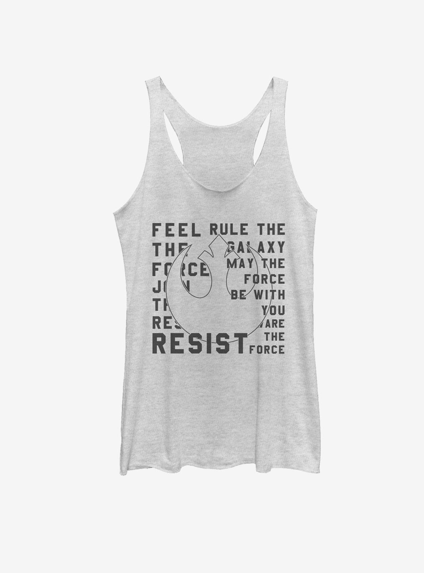 Star Wars Resist Mantra Womens Tank, , hi-res
