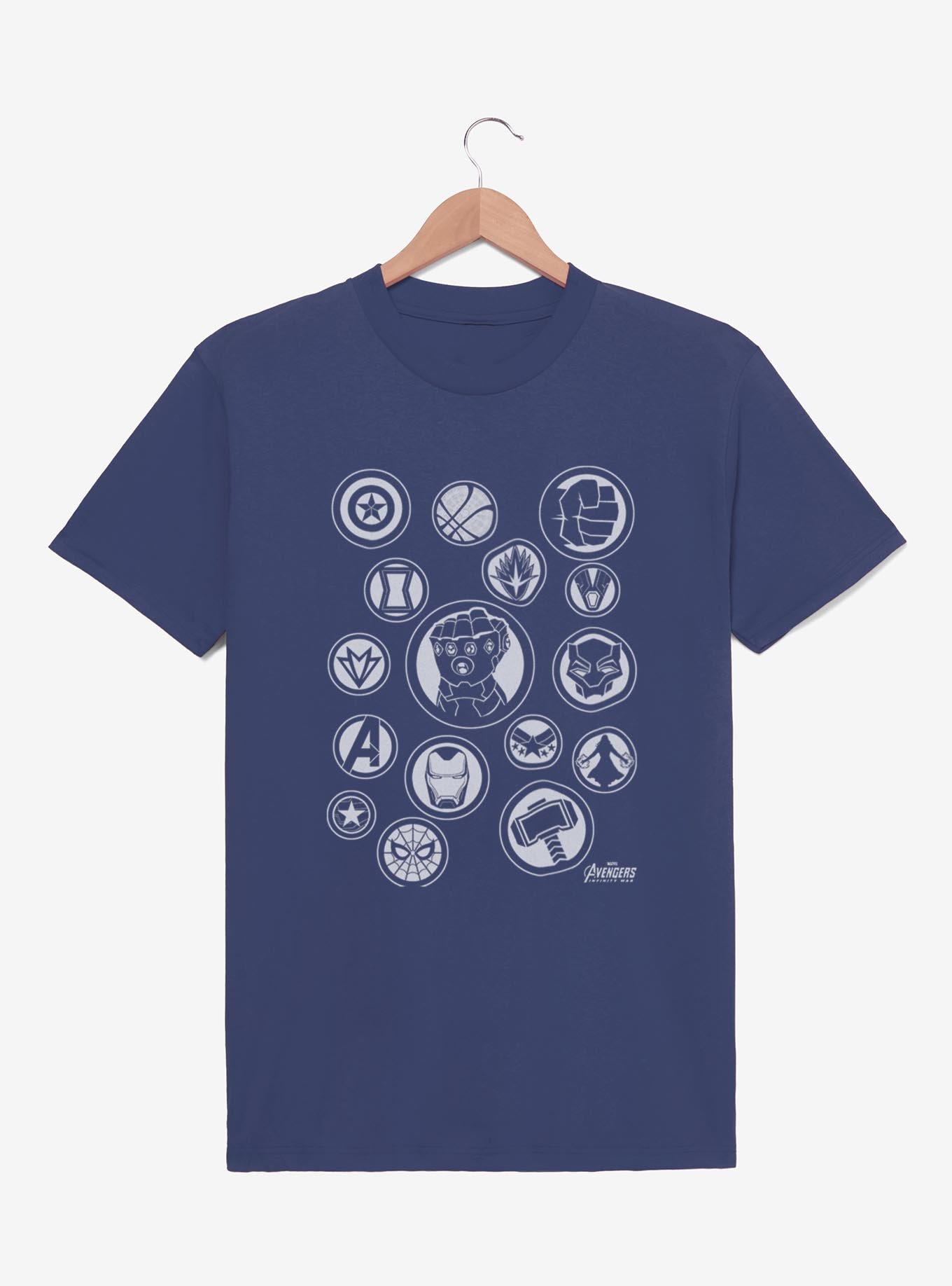 Marvel Avengers: Infinity War Character Badges T-Shirt