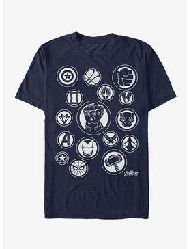 Marvel Avengers: Infinity War Character Badges T-Shirt, , hi-res