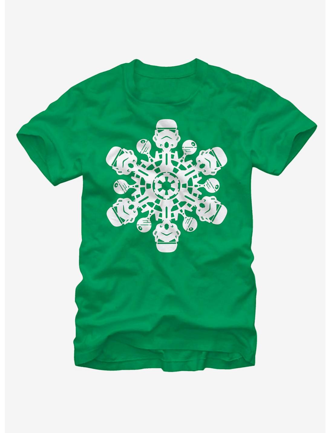 Star Wars Christmas Stormtrooper Snowflake T-Shirt, KELLY, hi-res