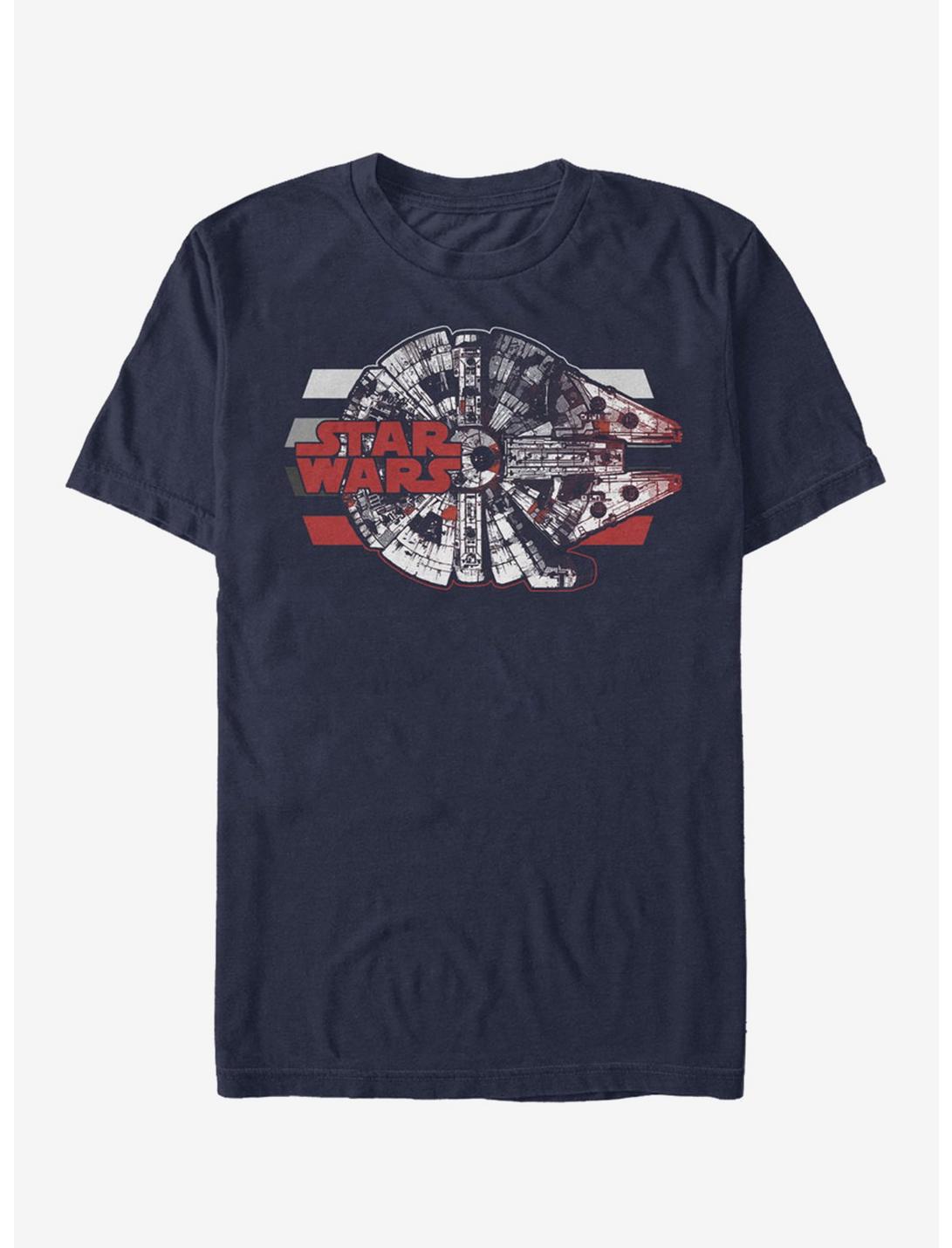 Star Wars Millennium Falcon Profile T-Shirt, NAVY, hi-res