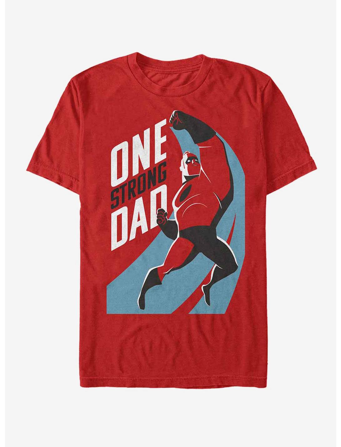 Disney Pixar The Incredibles One Strong Dad T-Shirt, RED, hi-res