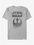 Star Wars Rebel Logo Fleck T-Shirt, SILVER, hi-res