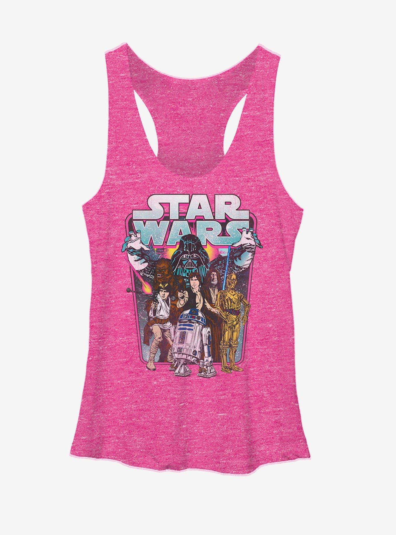 Star Wars Darth Vader Attack Womens Tank, PINK HTR, hi-res