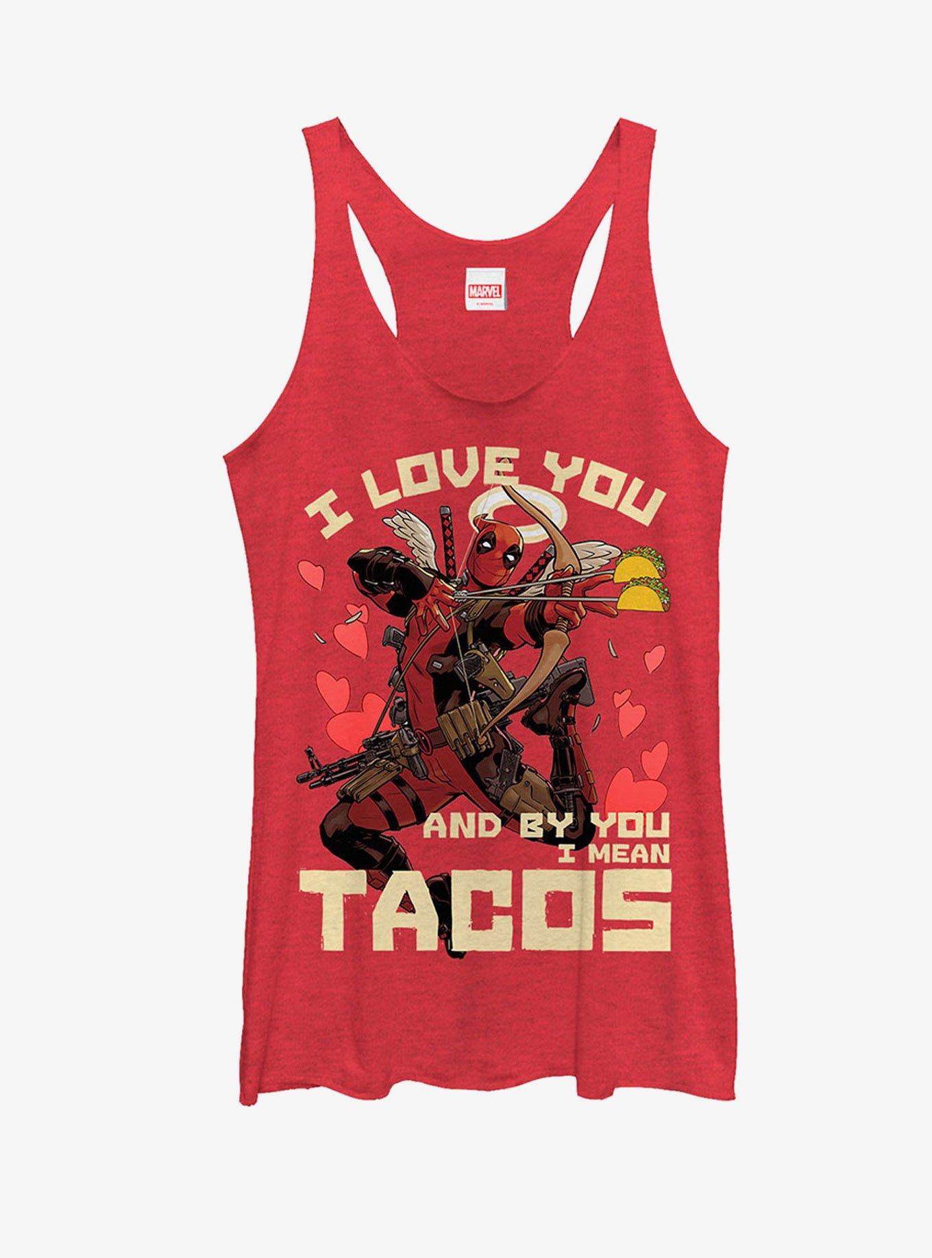 Marvel Deadpool Taco Cupid Womens Tank, , hi-res