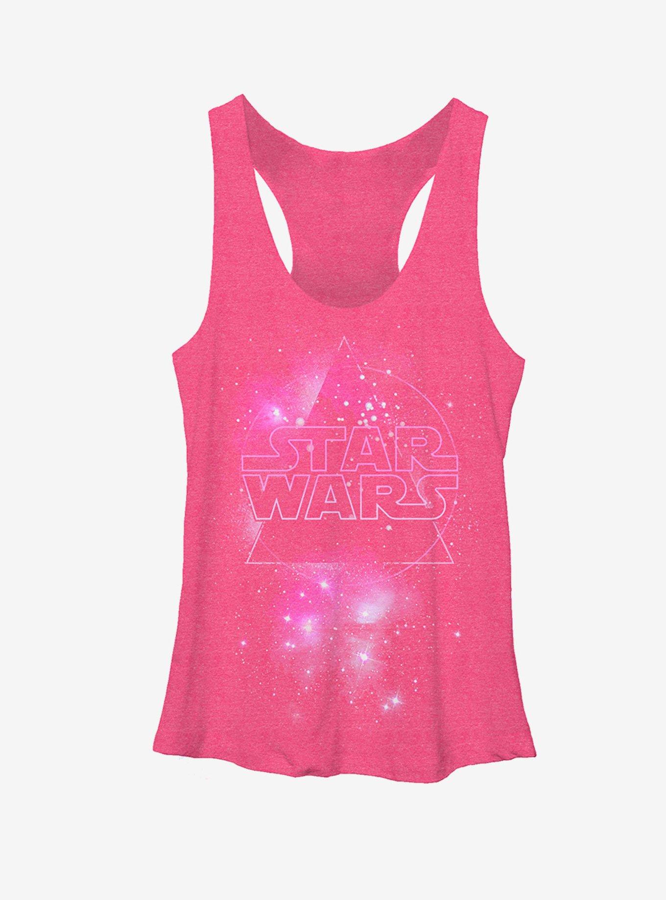 Star Wars Galactic Logo Womens Tank, PINK HTR, hi-res