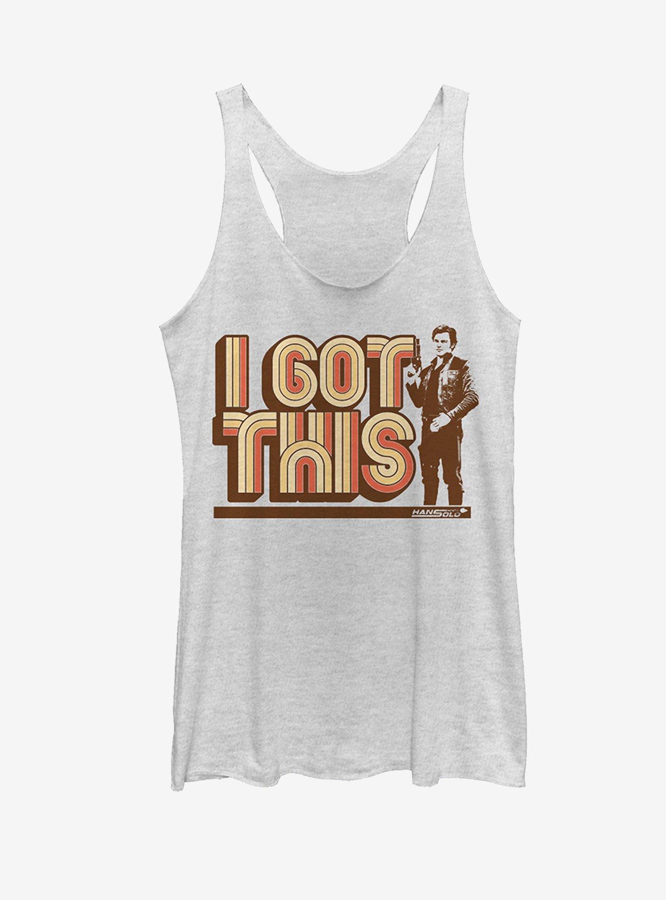 Star Wars Han I Got This Womens Tank, WHITE HTR, hi-res