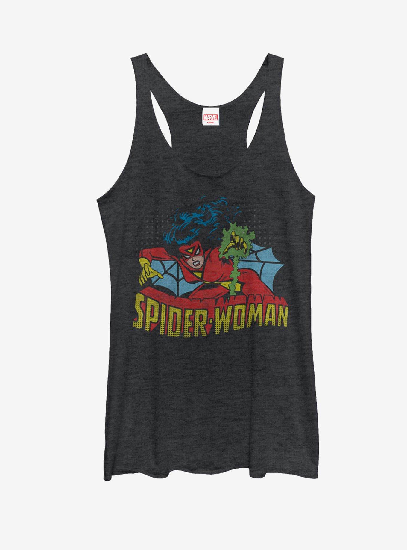 Marvel Spider-Woman Venom Blasts Womens Tank, BLK HTR, hi-res