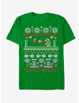 Nintendo Mario and Bowser Ugly Christmas Sweater T-Shirt, , hi-res