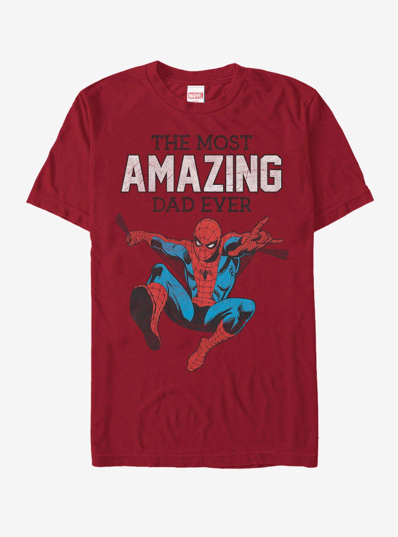 Marvel Spider-Man Amazing Dad T-Shirt, CARDINAL, hi-res