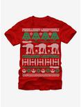 Star Wars Ugly Christmas Sweater T-Shirt, RED, hi-res