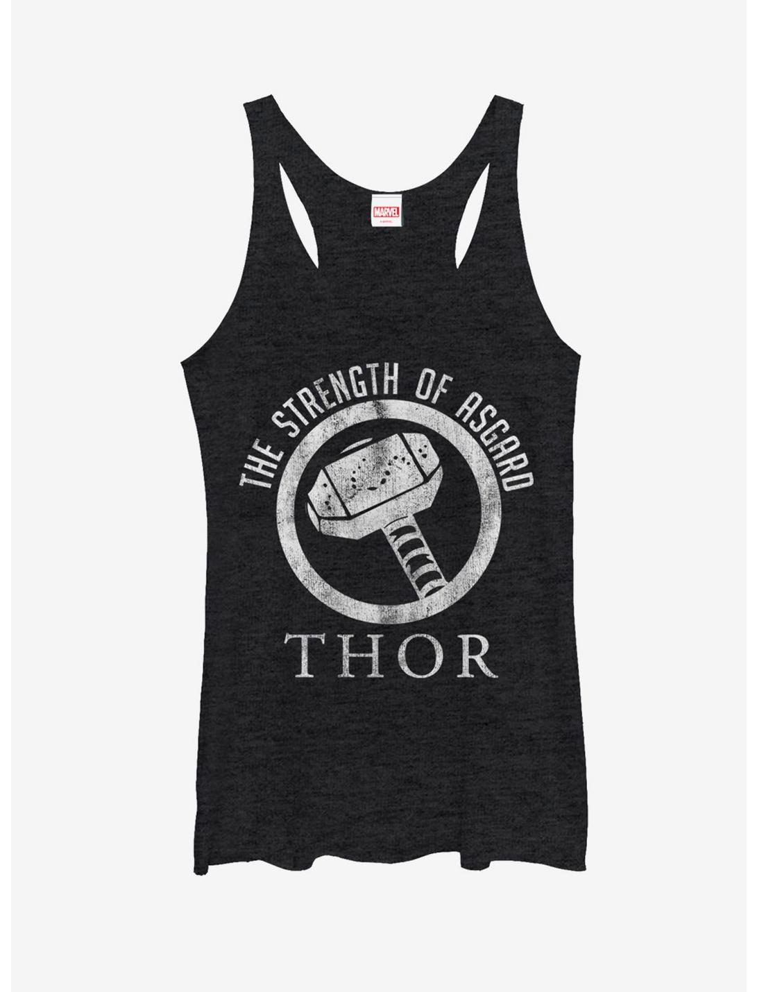 Marvel Thor Strength of Asgard Womens Tank, BLK HTR, hi-res