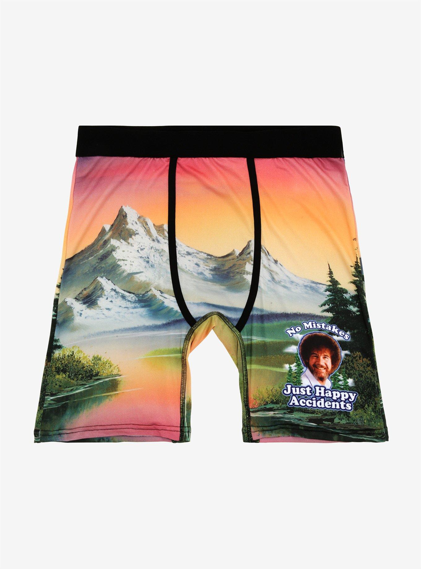 Bob Ross Nature Painting Boxer Briefs - BoxLunch Exclusive, MULTI, hi-res