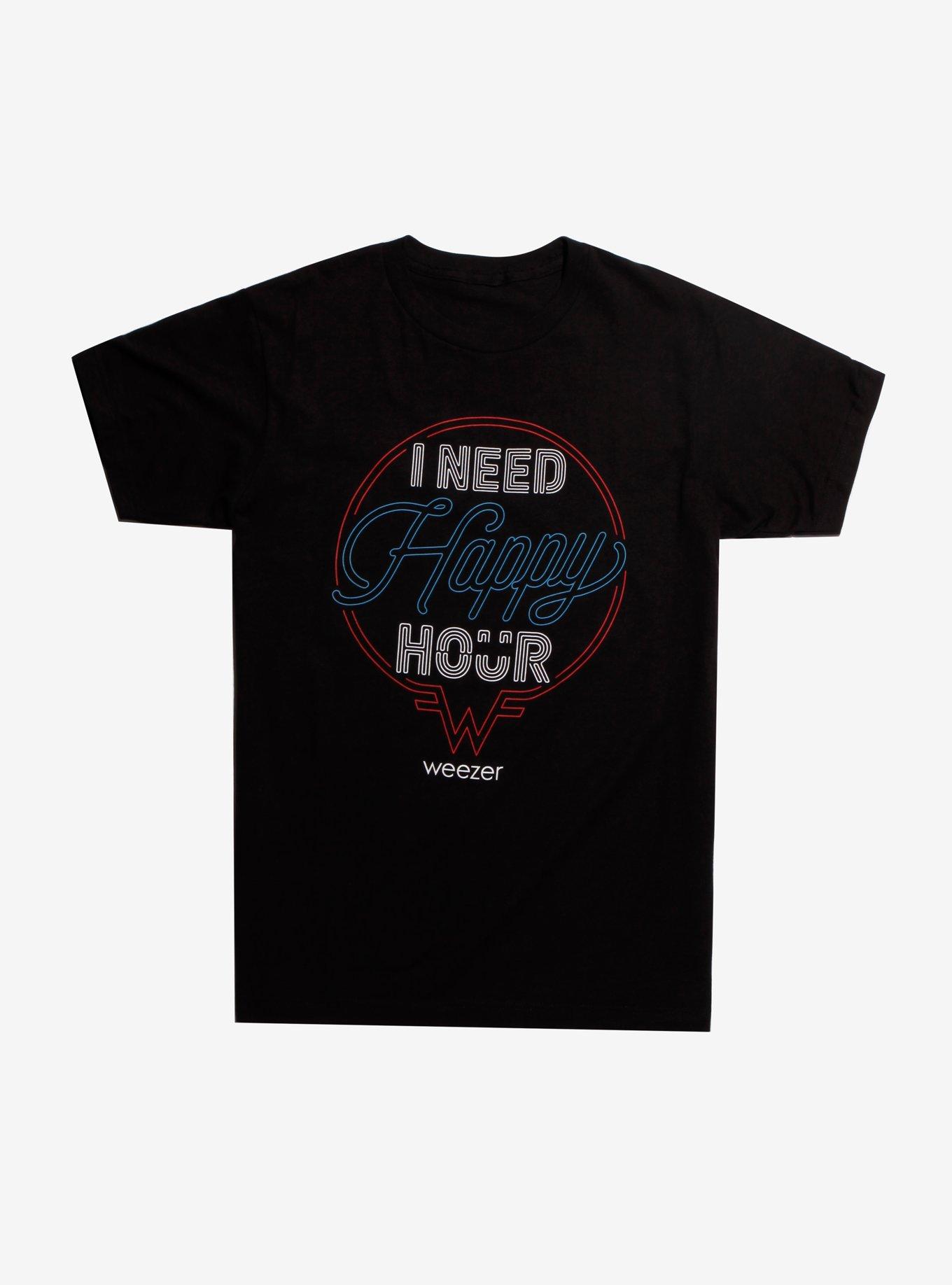 Weezer Happy Hour T-Shirt, BLACK, hi-res