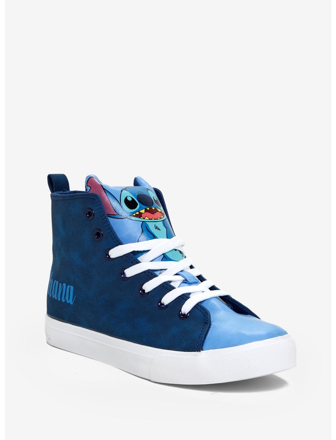 Disney Lilo & Stitch Ohana Hi-Top Sneakers, BLUE, hi-res