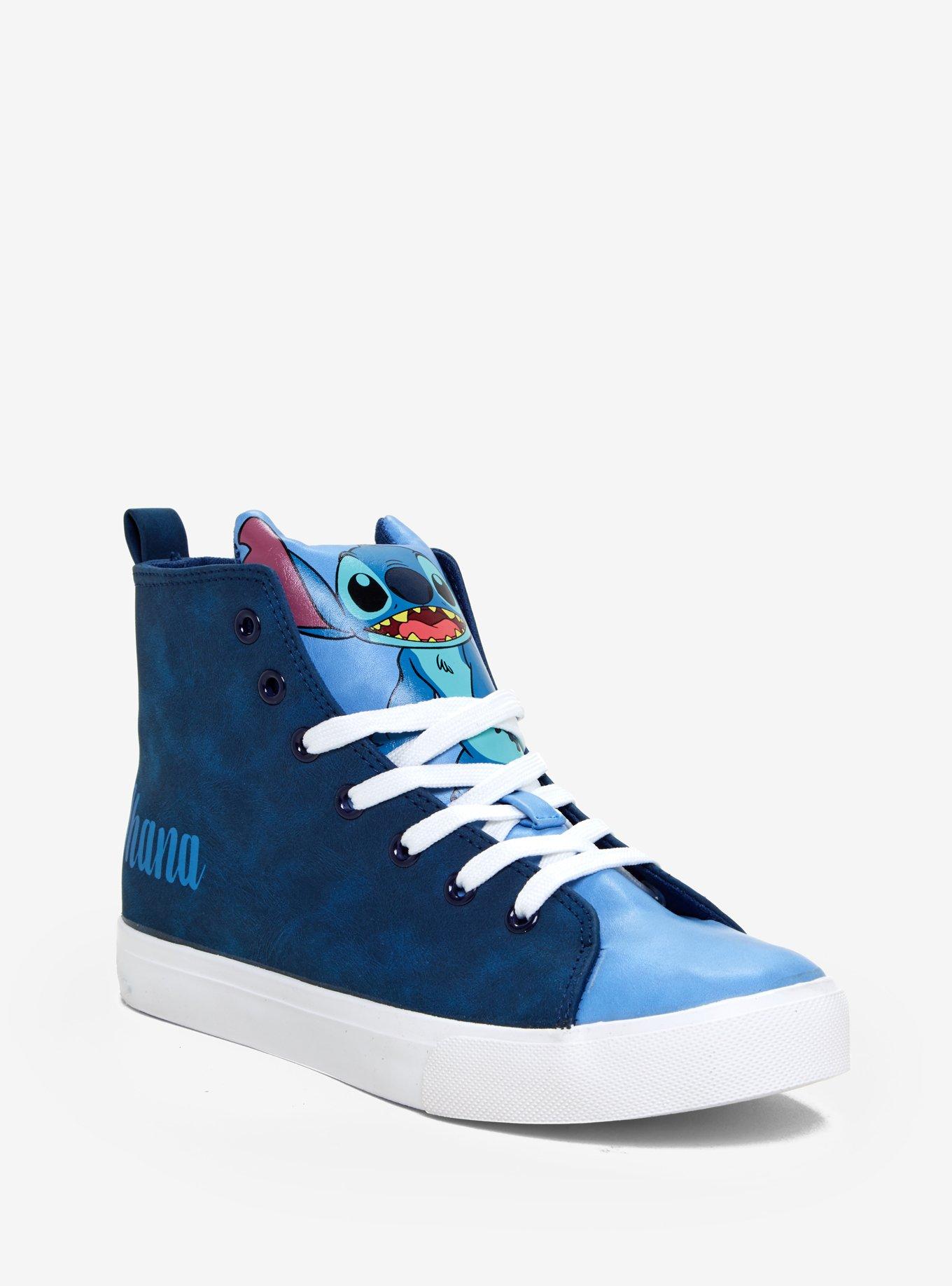 Disney Lilo & Stitch Ohana Hi-Top Sneakers, BLUE, hi-res