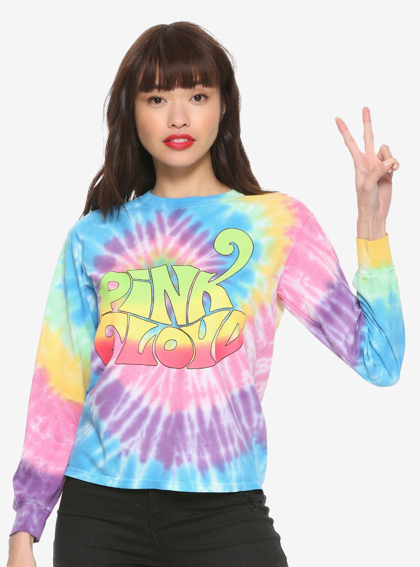 Pink Floyd Rainbow Tie-Dye Girls Long-Sleeve T-Shirt, MULTI, hi-res