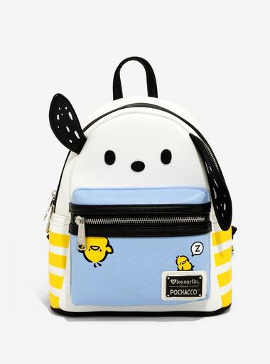 Sanrio Hello Kitty Pochaco Loungefly Bag (10x9x5) Amazon.com: Loungefly Sanrio Pochacco Convertible Mini  main image 4