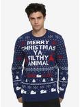 Home Alone Filthy Animal Fair Isle Sweater, NAVY, hi-res