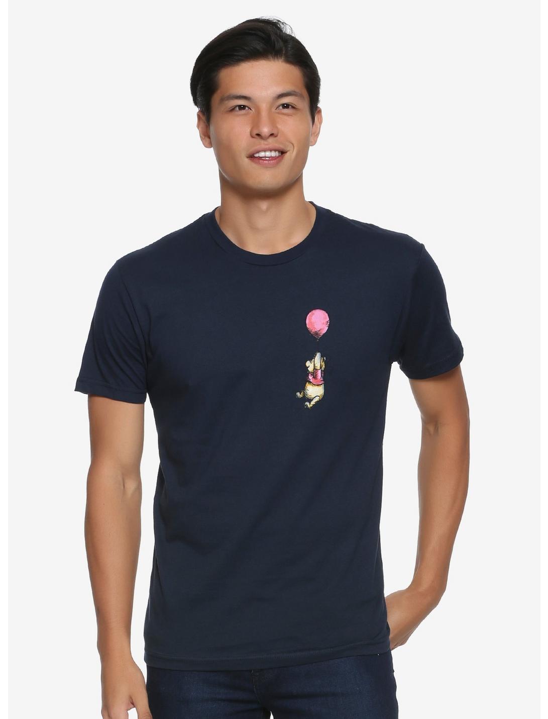Disney Winnie The Pooh Red Balloon T-Shirt - BoxLunch Exclusive, BLUE, hi-res