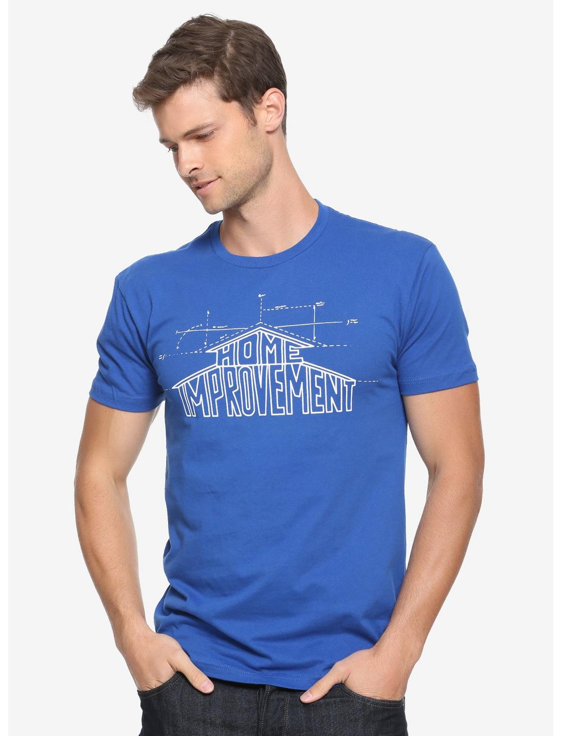 Home Improvement Logo T-Shirt, BLUE, hi-res