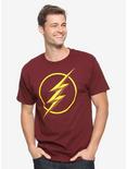 Champion DC Comics The Flash Logo T-Shirt, BURGUNDY, hi-res