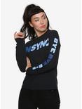 'N Sync Bye Bye Bye Long-Sleeve Girls T-Shirt, BLACK, hi-res
