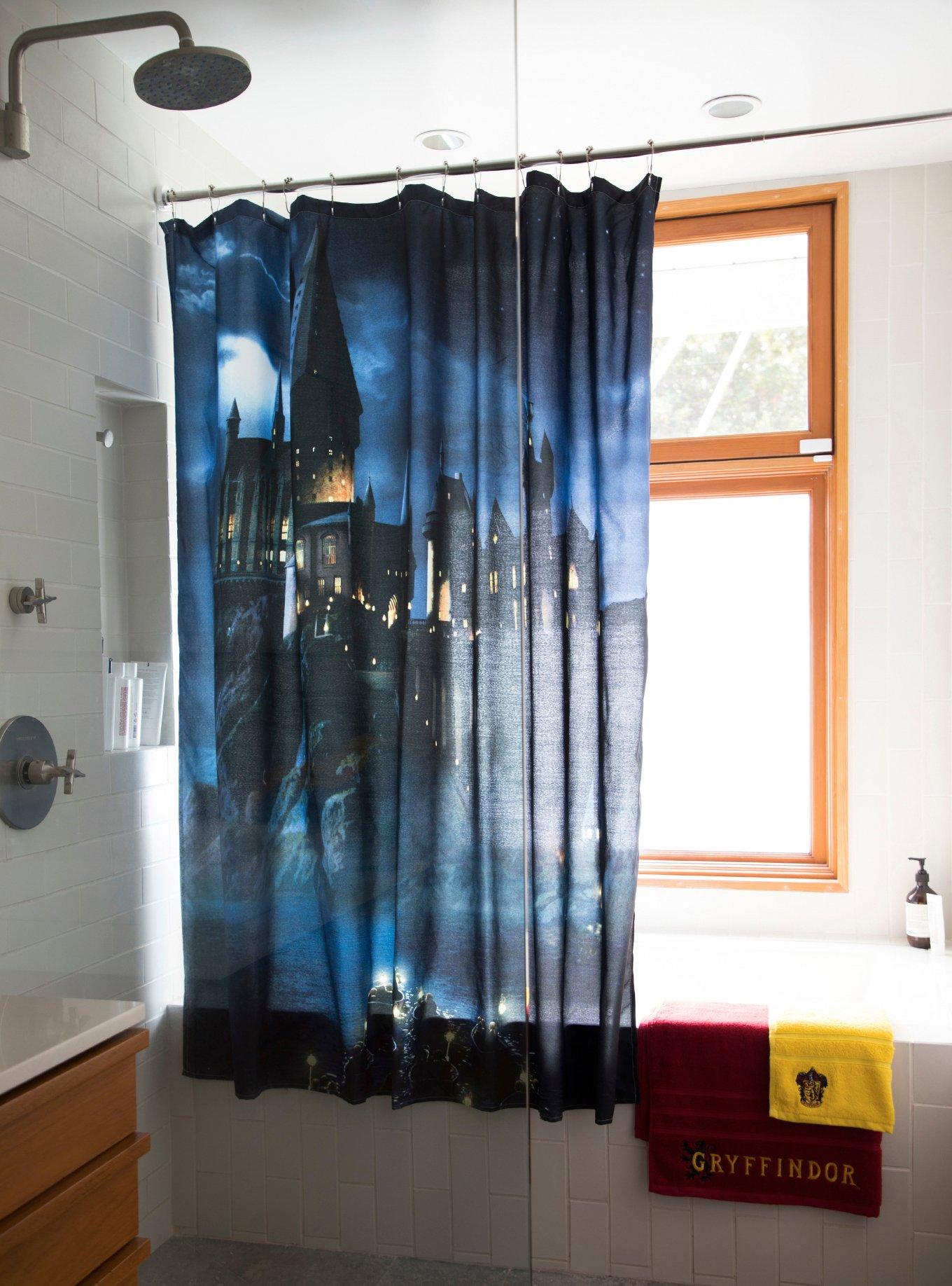 Harry Potter Movie Hogwarts Castle Bath Shower Curtain